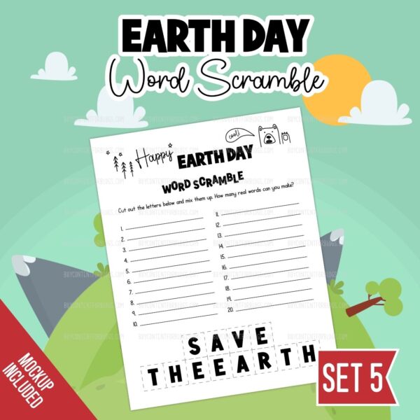 Earth Day Word Scramble 5