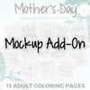 Sassy coloring pages mockup addon 2