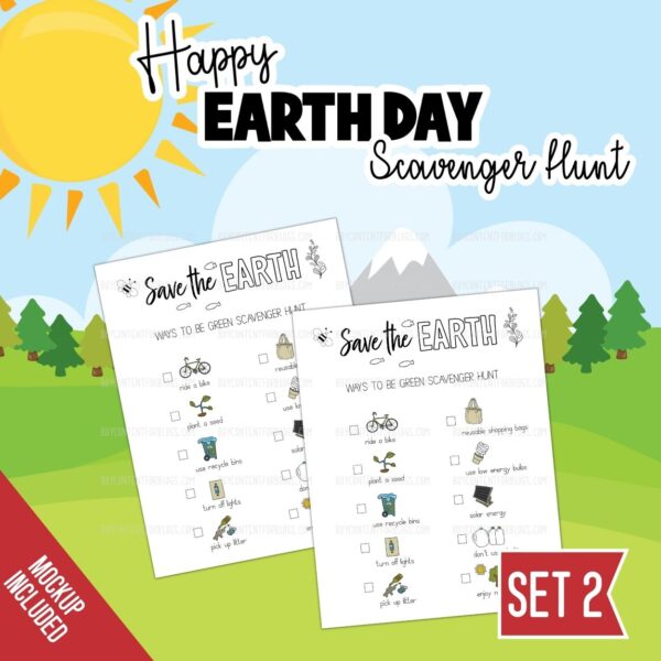 Earth Day Scavenger Hunt Set 2