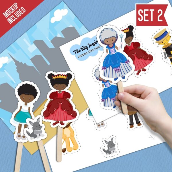 The Wiz Movie Inspired Popsicle Stick Puppets Printable 2