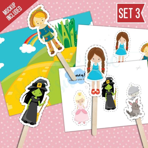 Wizard of Oz Popsicle Stick Puppets Printable 3