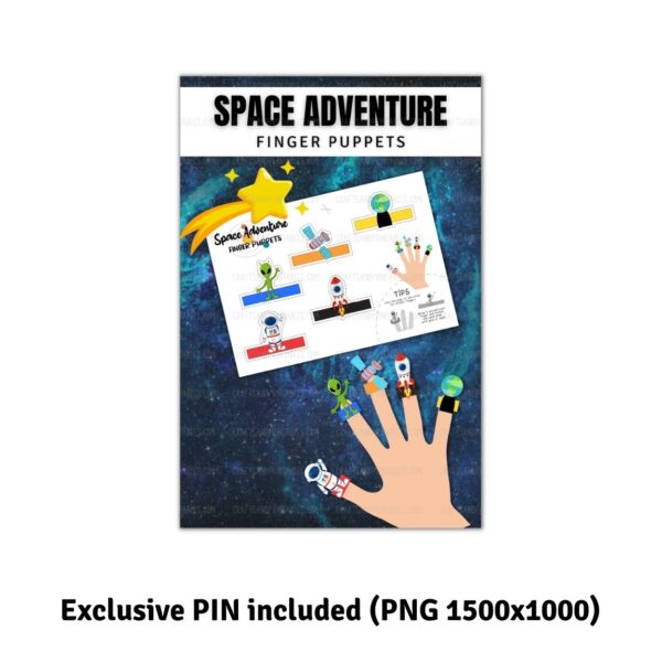 Space Adventure Finger Puppets Set 3