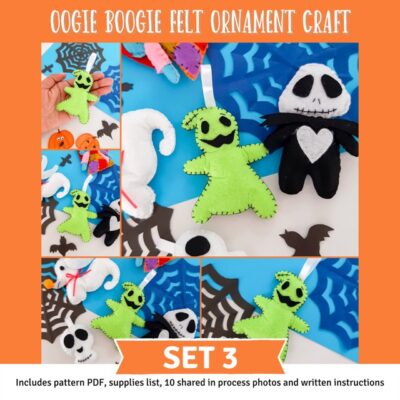 Oogie Boogie Felt Plushie Craft Set 3