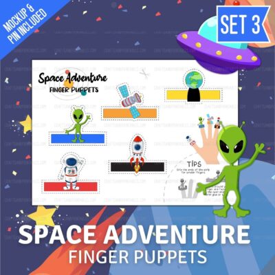 Space Adventure Finger Puppets Set 3