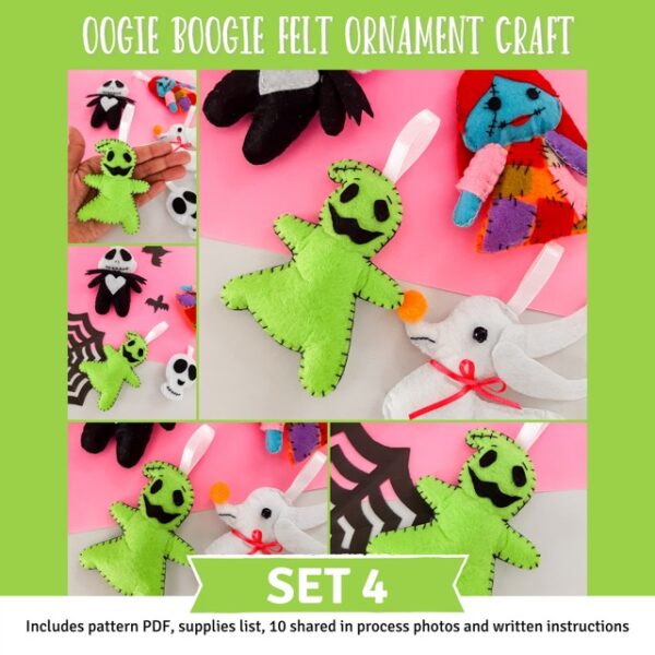 Oogie Boogie Felt Plushie Craft Set 4