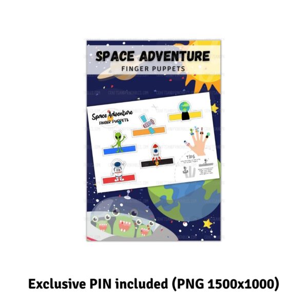 Space Adventure Finger Puppets Set 5