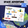 Space Adventure Finger Puppets Set 5