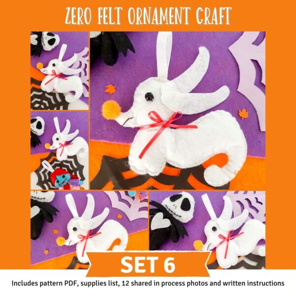 Nightmare Before Christmas Zero Felt Craft 6