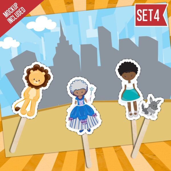 The Wiz Movie Inspired Popsicle Stick Puppets Printable 4