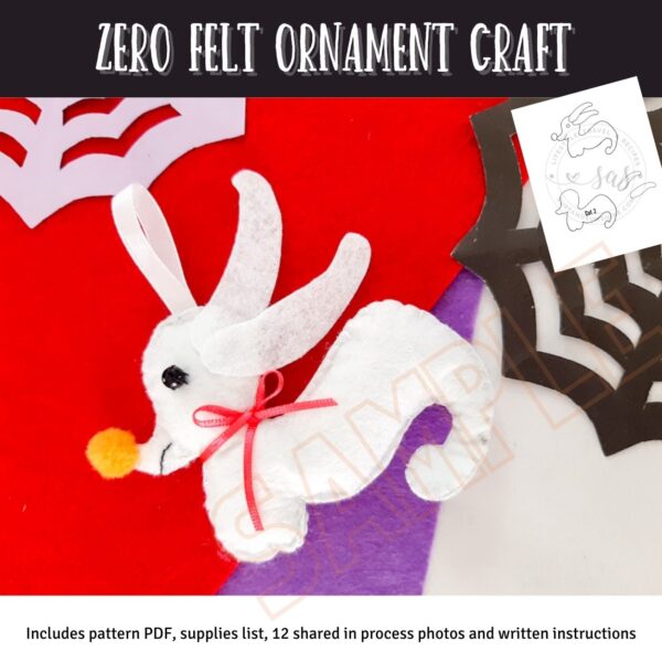 Nightmare Before Christmas Zero Felt Craft