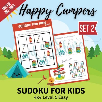 Sudoku 4x4 Happy Campers Set 2