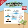Jonah and the Whale Finger Puppets Set 1 - Surf and Sunshine Designs