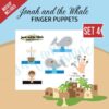 Jonah and the Whale Finger Puppets Set 1 - Surf and Sunshine Designs