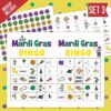 Mardi Gras Bingo Game Printable 3