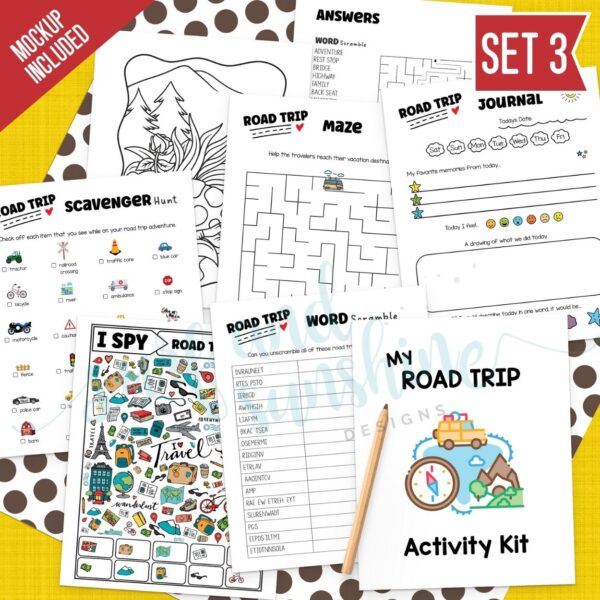Road Trip Activities Set 3