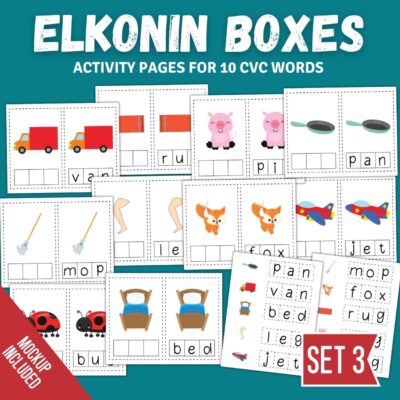 Elkonin Boxes CVC Group B Set 3