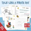 Talk Like a Pirate Day Activity Pages Set 5 - Surf and Sunshine Designs