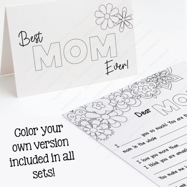 Mother's Day Letter Printable coloring