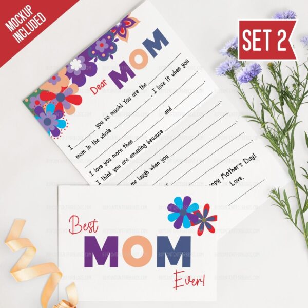 Mother's Day Letter Printable Set 1 - Surf and Sunshine Designs