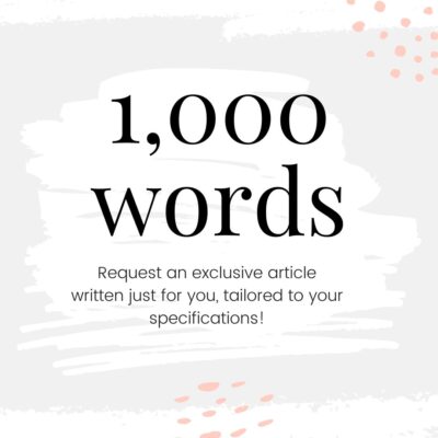 Request a 1,500 Word Exclusive Article (Copy) - Surf and Sunshine Designs