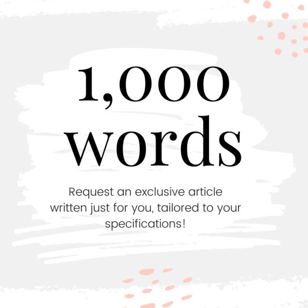 Request a 1,500 Word Exclusive Article (Copy) - Surf and Sunshine Designs