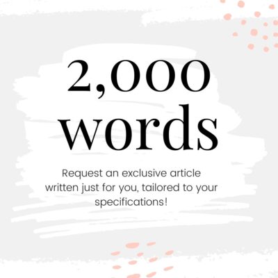 Request a 2,000 Word Exclusive Article (Copy) - Surf and Sunshine Designs