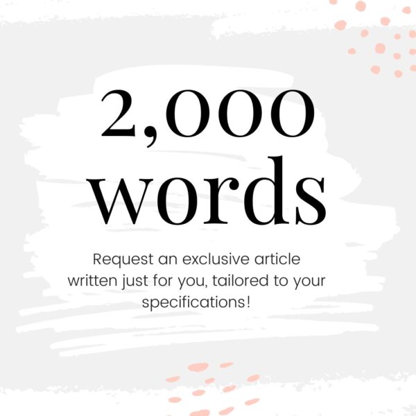 Request a 2,000 Word Exclusive Article (Copy) - Surf and Sunshine Designs