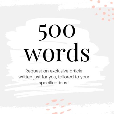 Request a 500 Word Exclusive Article (Copy) - Surf and Sunshine Designs