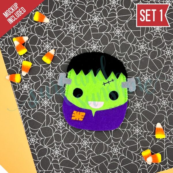 Felt Frankenstein Pouch Craft Set 2 *reserved for Dawn* (Copy) - Surf and Sunshine Designs