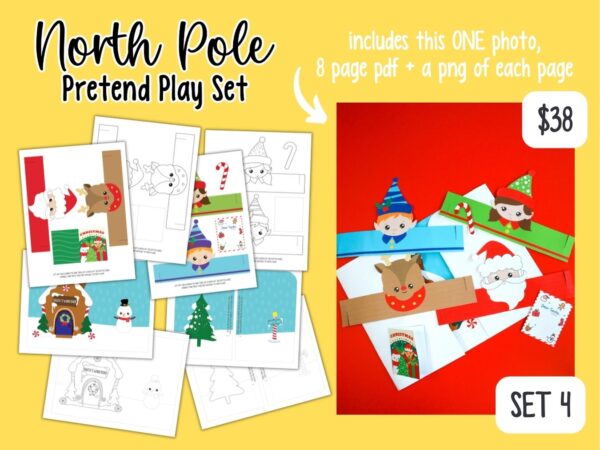 Printable North Pole Pretend Play Kit Set 1 - Surf and Sunshine Designs