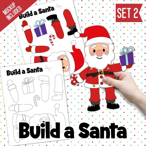 Build a Santa Printable Craft Set