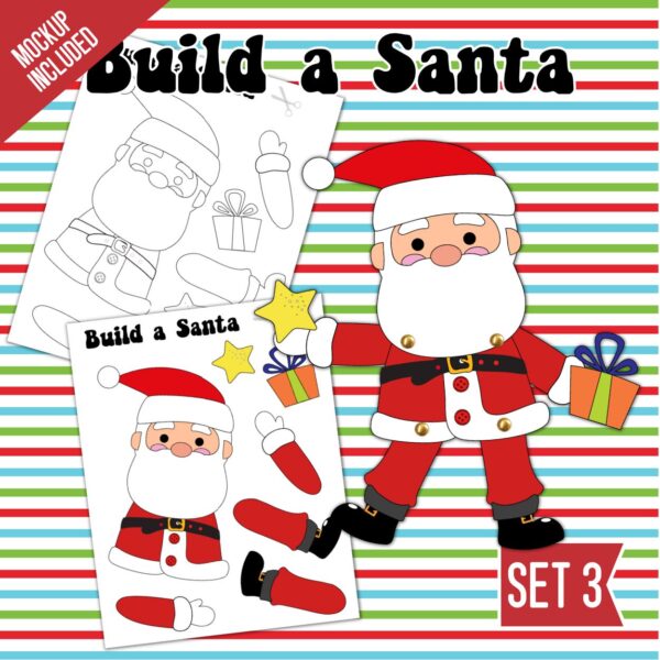 Build a Santa Printable Craft Set